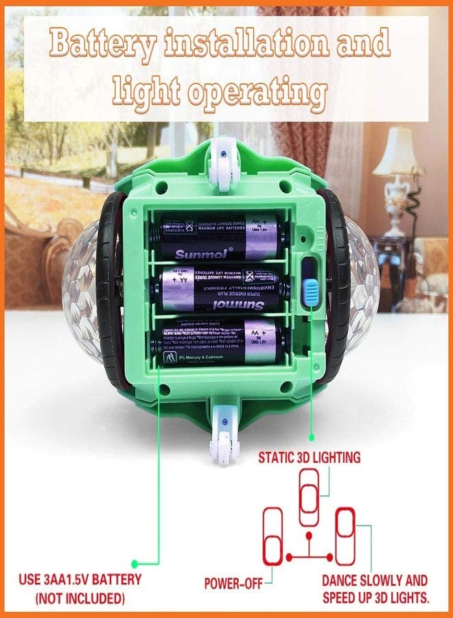 plutofit 360 Degree Rotating Musical Dancing Girl Toy with Flashing Lights & Bump and Go Action - Image 5